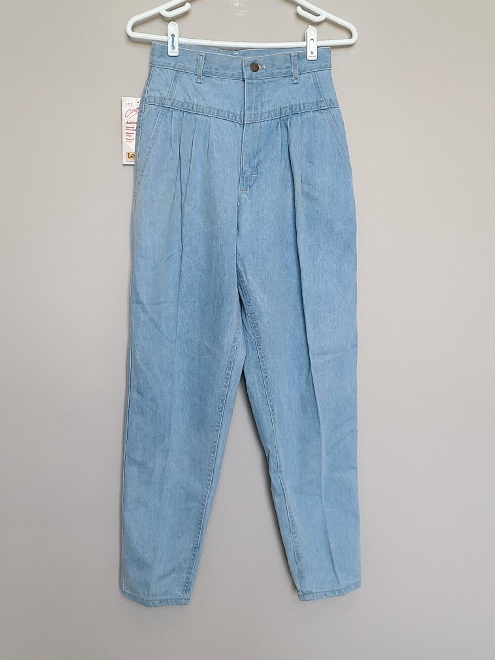 NOS Vintage Lee Jeans size 9 Jr Pleated Yoked 100% Cotton